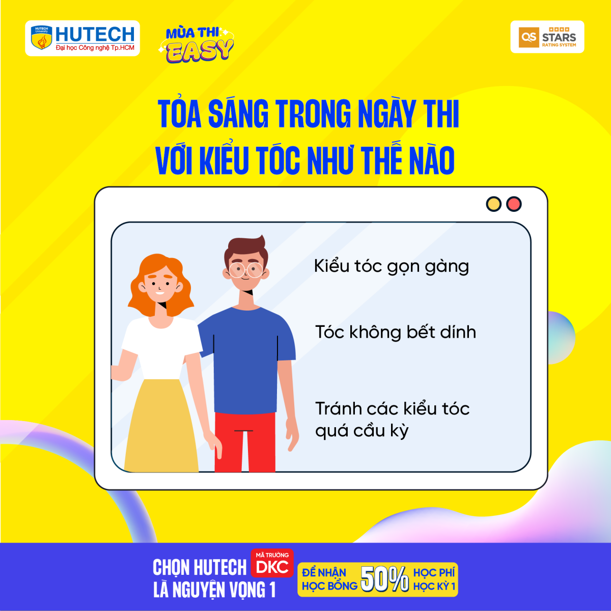 Tỏa sáng trong ngày thi với các kiểu tóc